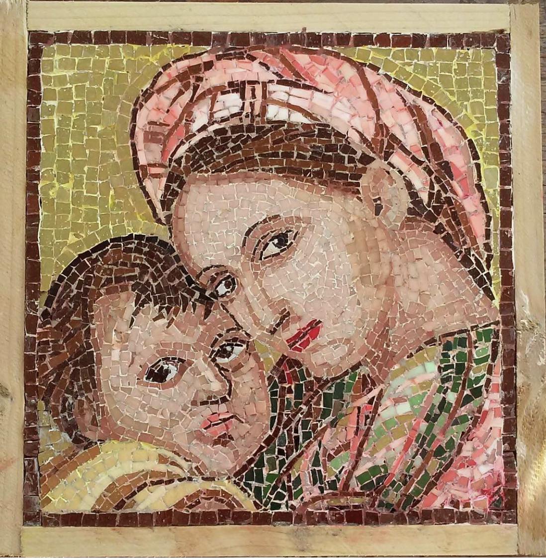 Μητέρα και Υιός ψηφιδωτό